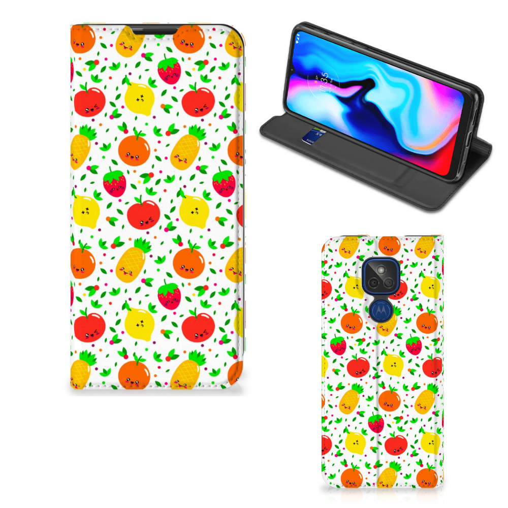 Motorola Moto G9 Play Flip Style Cover Fruits