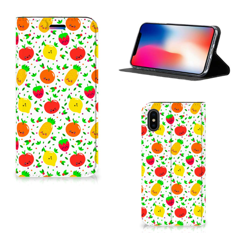 Apple iPhone X | Xs Standcase Hoesje Design Fruits