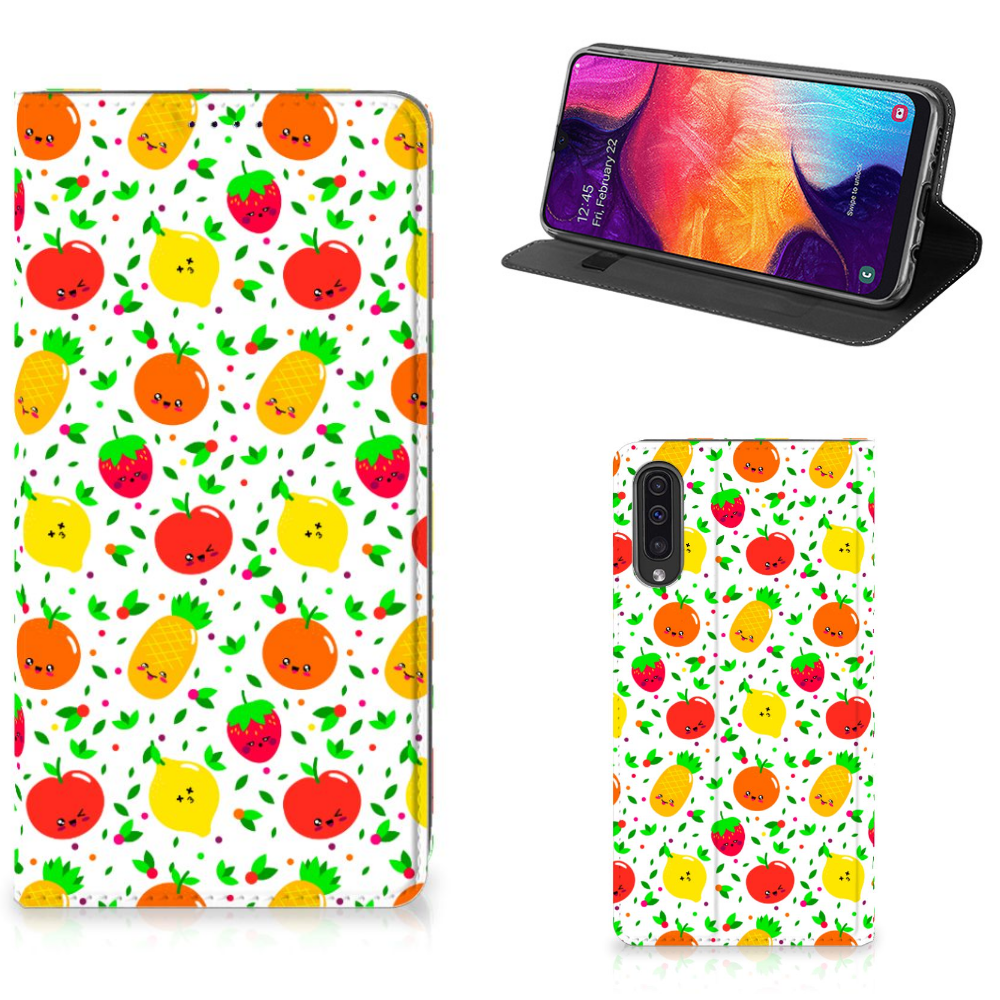 Samsung Galaxy A50 Standcase Hoesje Design Fruits