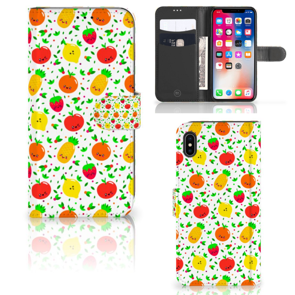 Apple iPhone Xs Max Book Cover Fruits