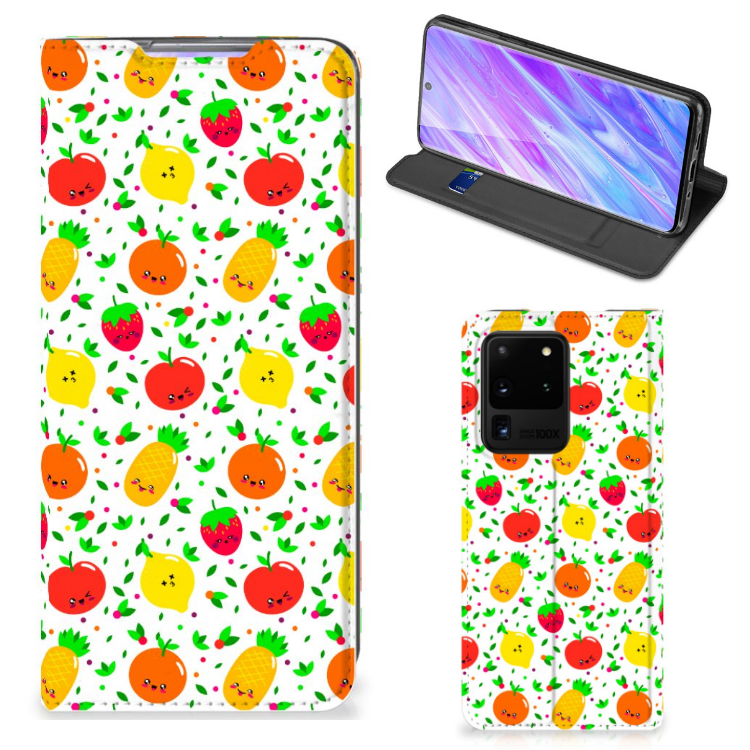 Samsung Galaxy S20 Ultra Flip Style Cover Fruits