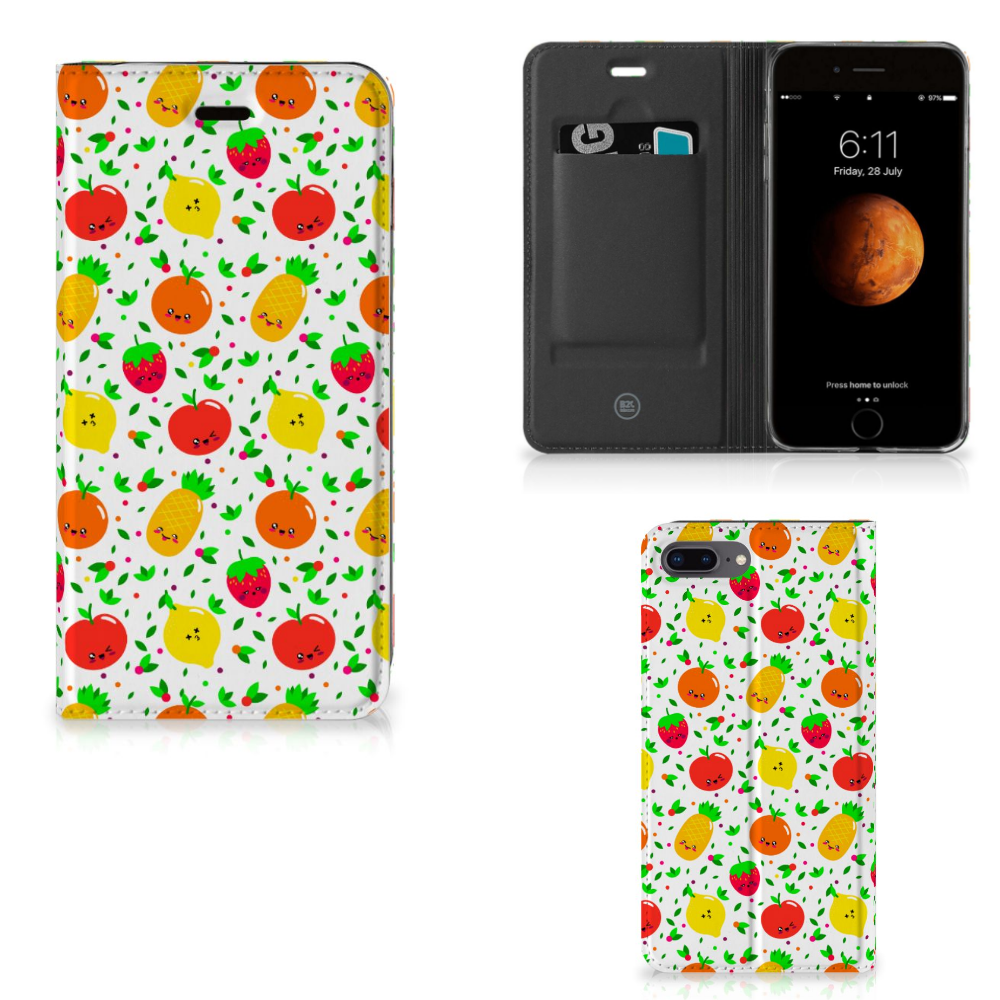 Apple iPhone 7 Plus | 8 Plus Standcase Hoesje Design Fruits