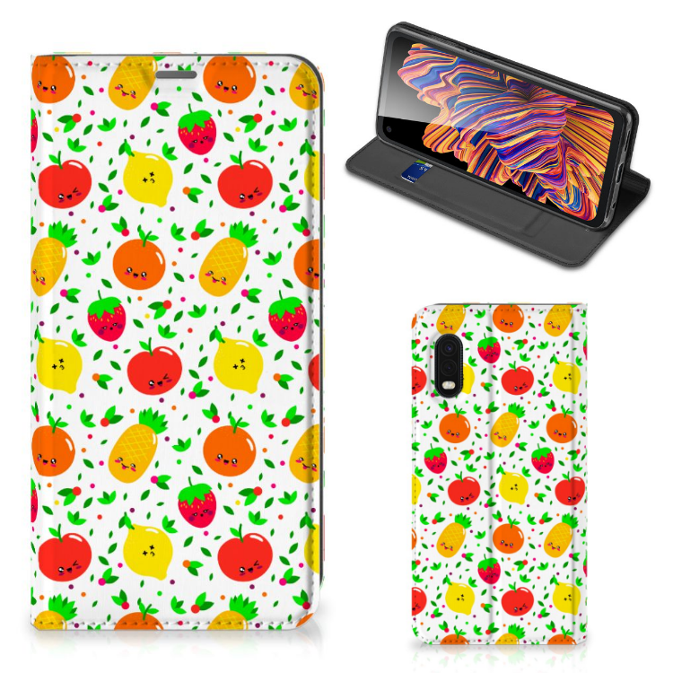 Samsung Xcover Pro Flip Style Cover Fruits