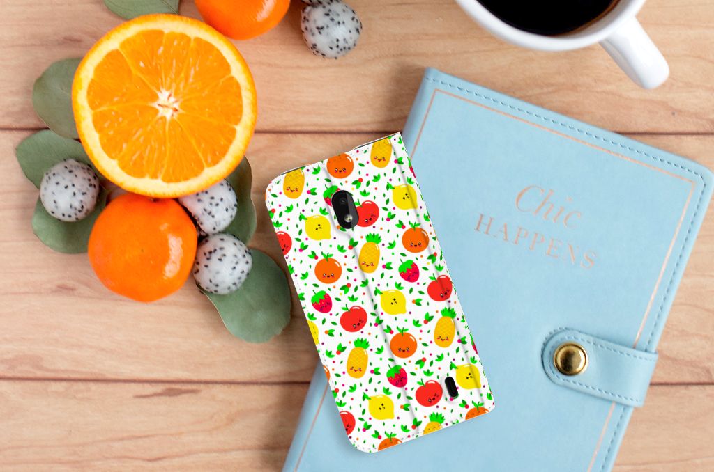 Nokia 2.2 Flip Style Cover Fruits