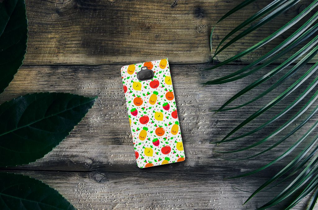 Sony Xperia 10 Flip Style Cover Fruits