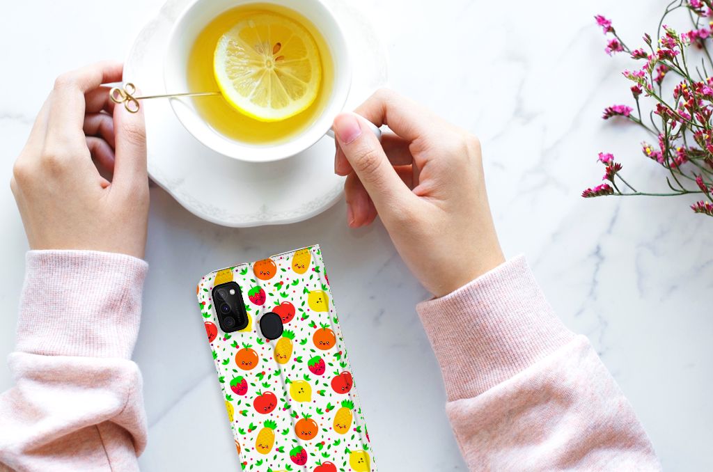 Samsung Galaxy M30s | M21 Flip Style Cover Fruits