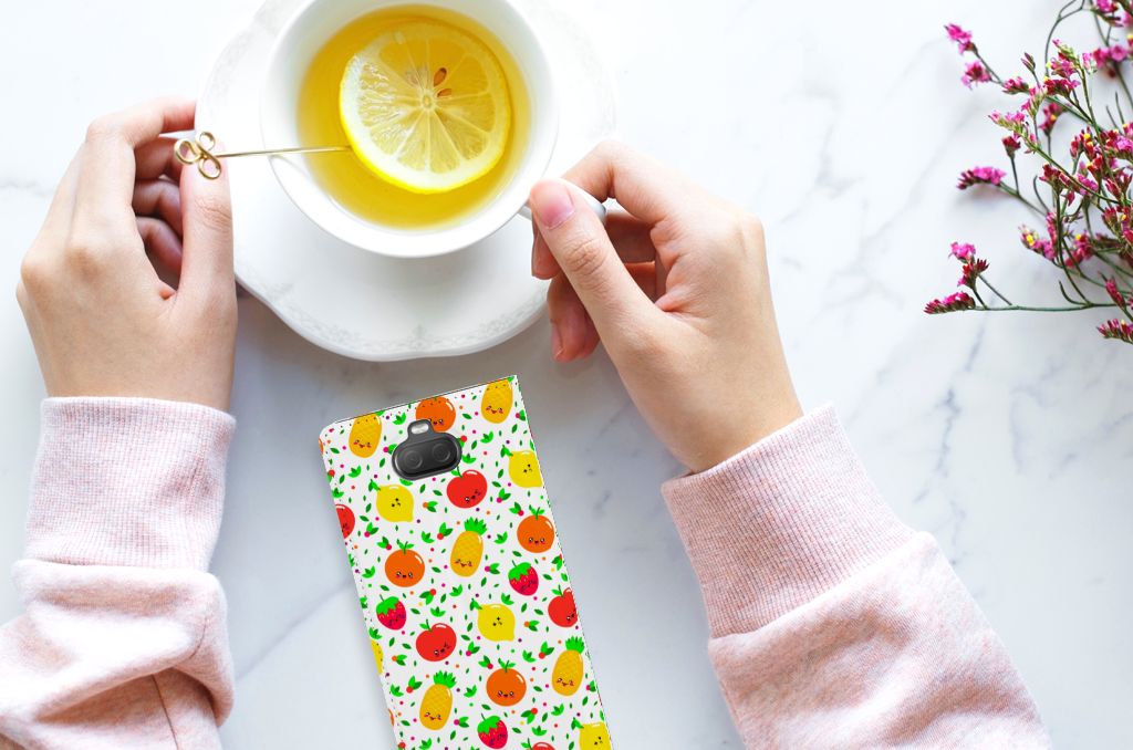 Sony Xperia 10 Plus Flip Style Cover Fruits