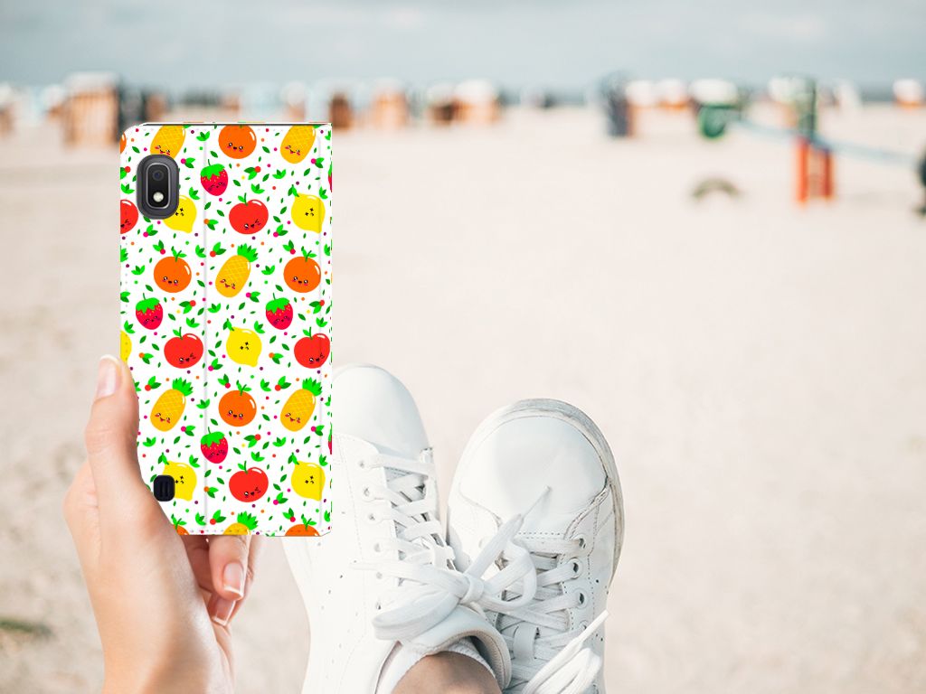 Samsung Galaxy A10 Flip Style Cover Fruits