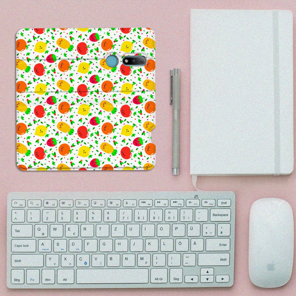 Nokia 2.4 Flip Style Cover Fruits
