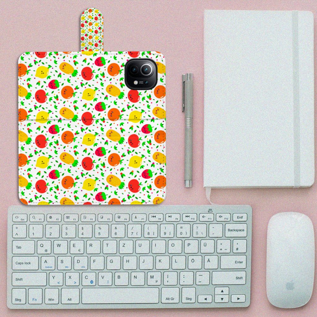 Xiaomi Mi 11 Book Cover Fruits