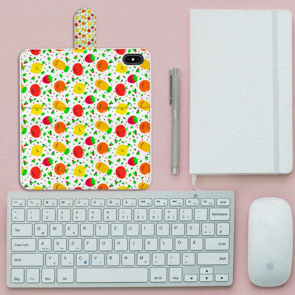 Apple iPhone Xs Max Book Cover Fruits