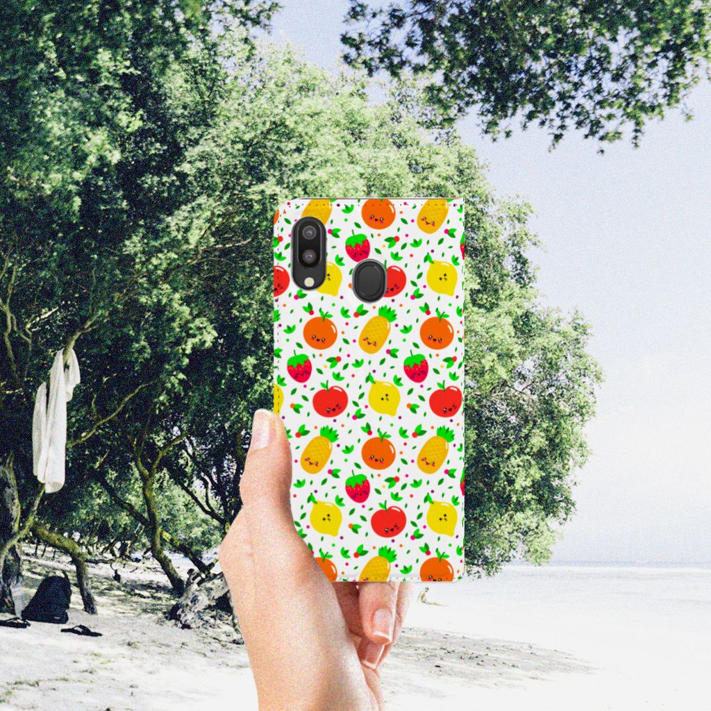 Samsung Galaxy M20 Flip Style Cover Fruits