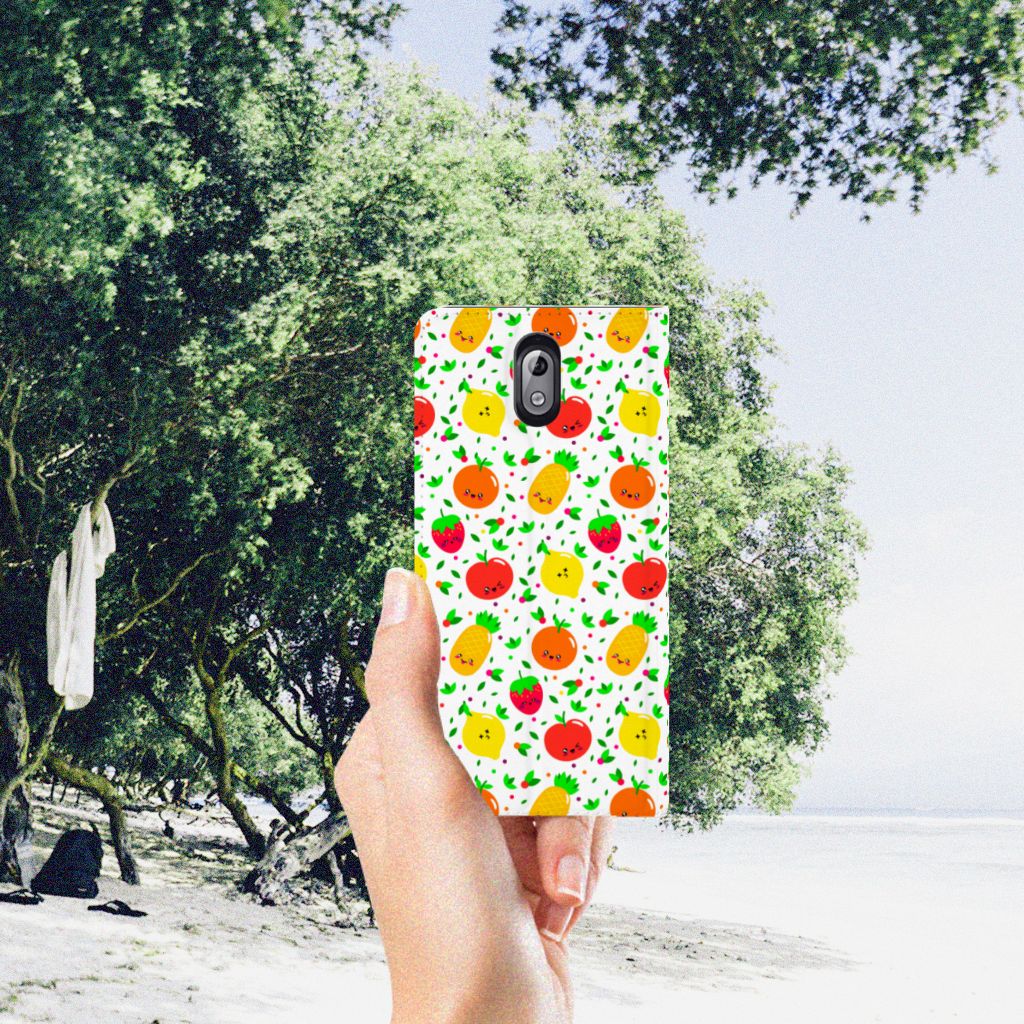 Nokia 3.1 (2018) Flip Style Cover Fruits