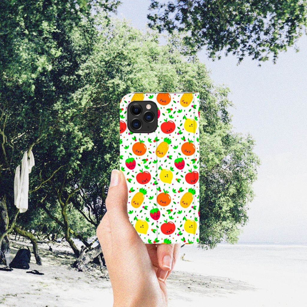 Apple iPhone 11 Pro Flip Style Cover Fruits
