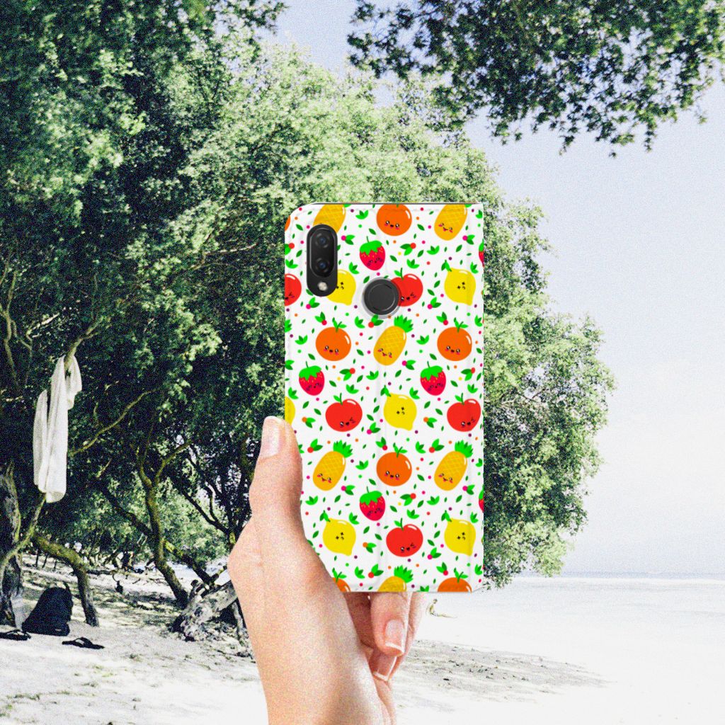 Huawei P Smart Plus Flip Style Cover Fruits