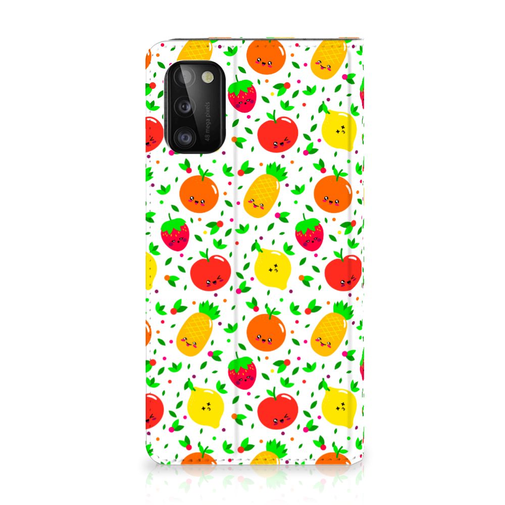 Samsung Galaxy A41 Flip Style Cover Fruits
