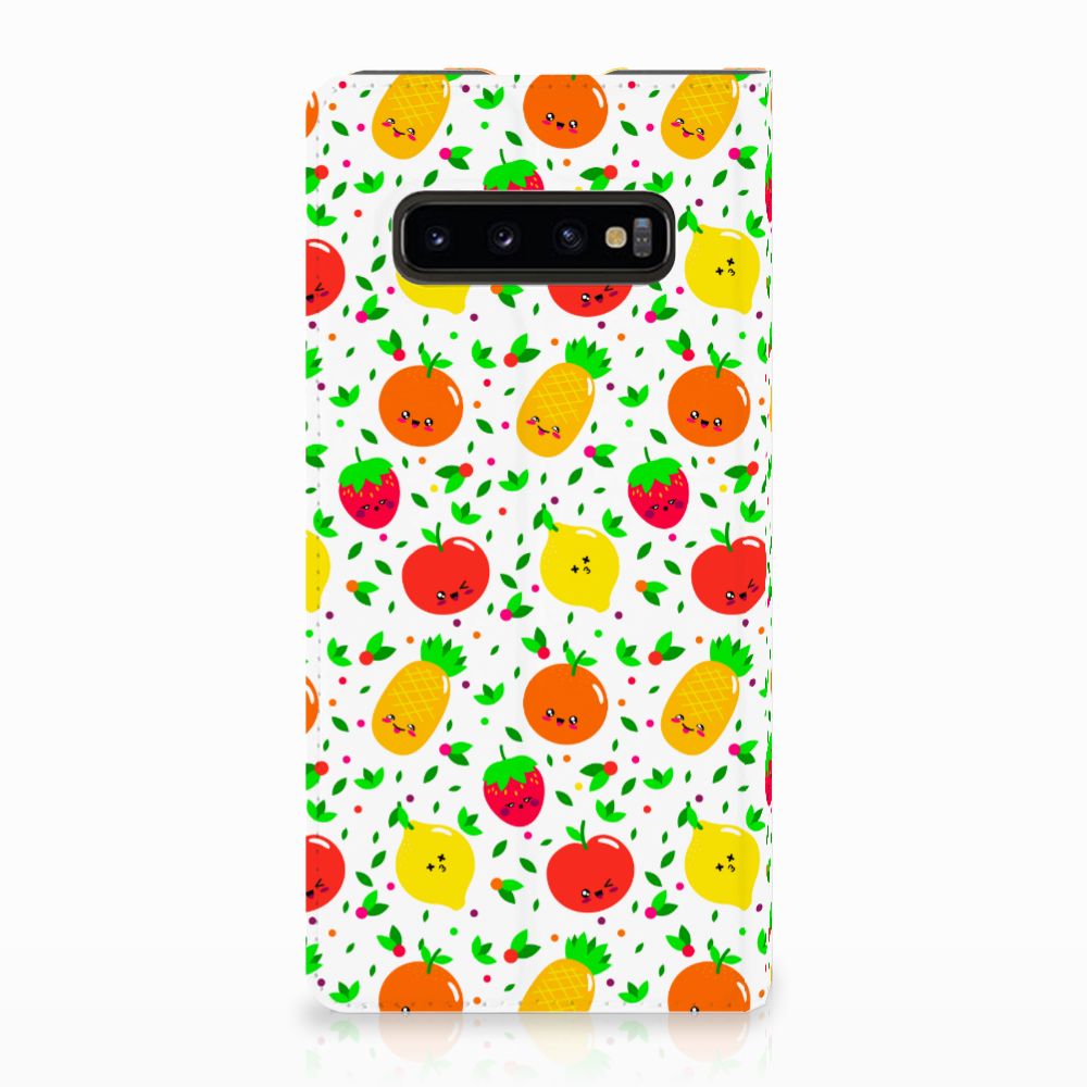 Samsung Galaxy S10 Plus Flip Style Cover Fruits