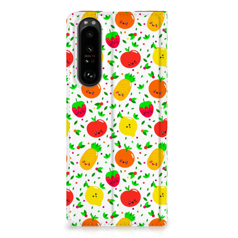 Sony Xperia 5 III Flip Style Cover Fruits