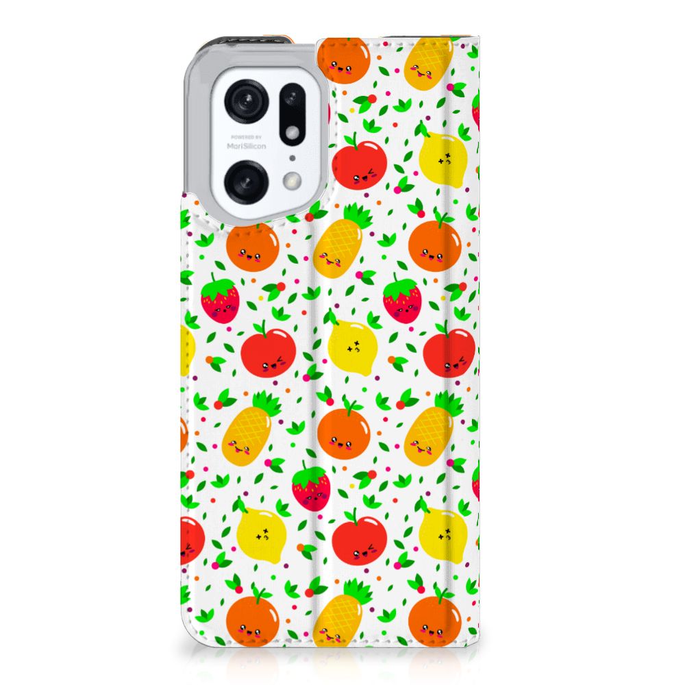 OPPO Find X5 Pro Flip Style Cover Fruits