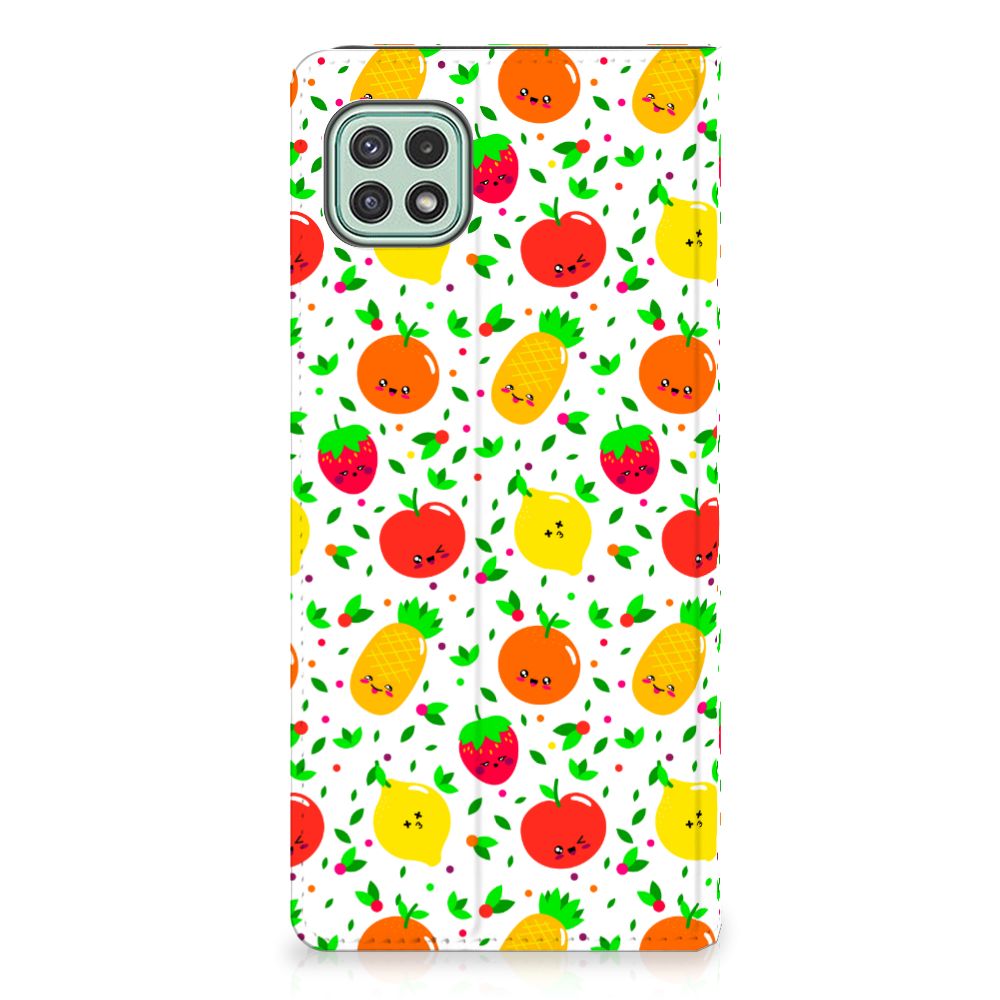 Samsung Galaxy A22 5G Flip Style Cover Fruits
