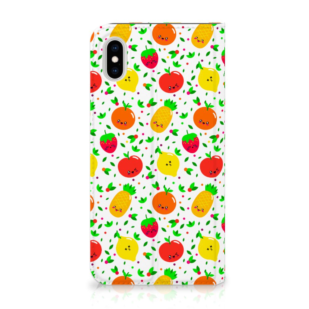 Apple iPhone Xs Max Flip Style Cover Fruits