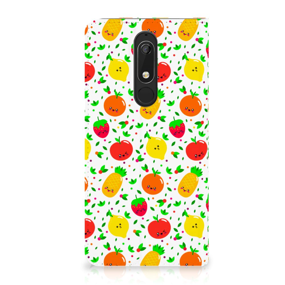 Nokia 5.1 (2018) Flip Style Cover Fruits