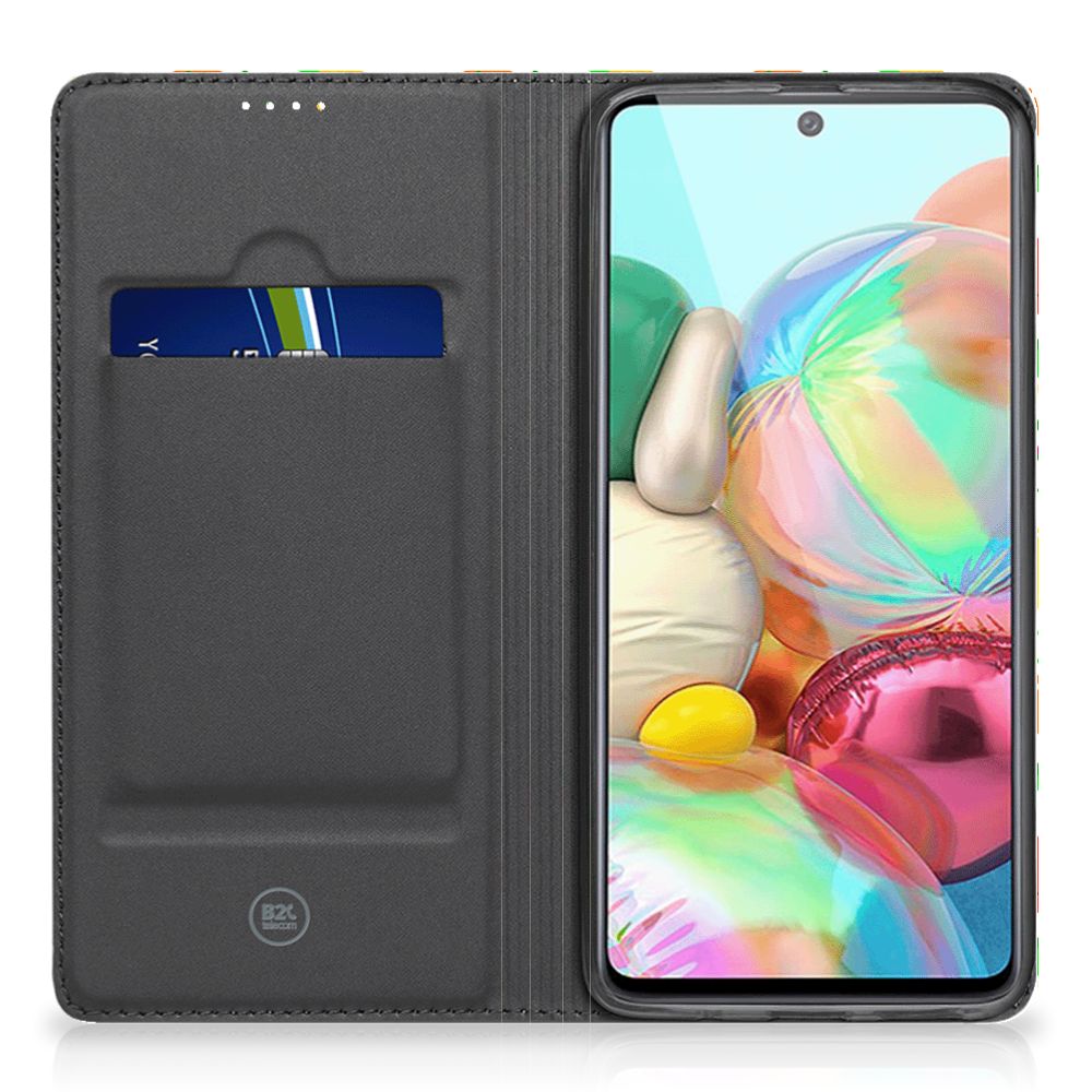 Samsung Galaxy A71 Flip Style Cover Fruits