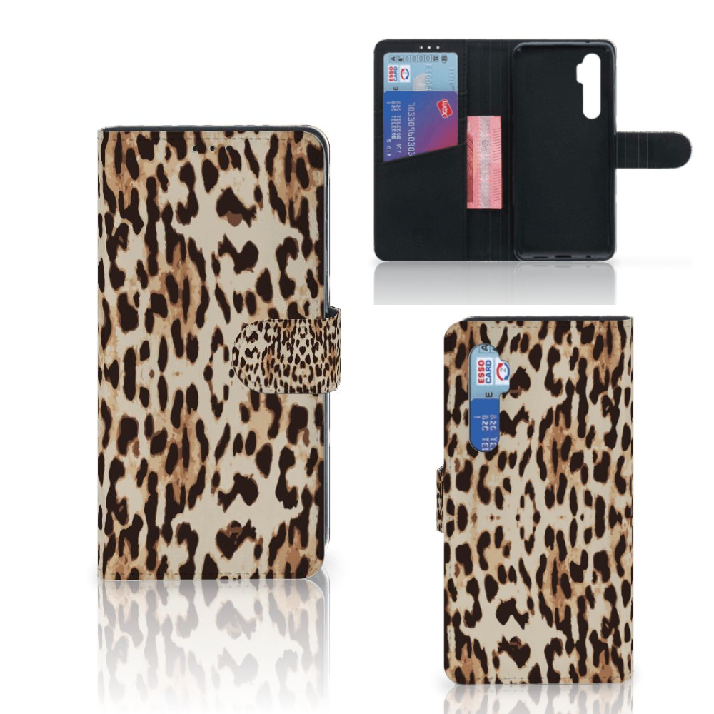 Xiaomi Mi Note 10 Lite Telefoonhoesje met Pasjes Leopard