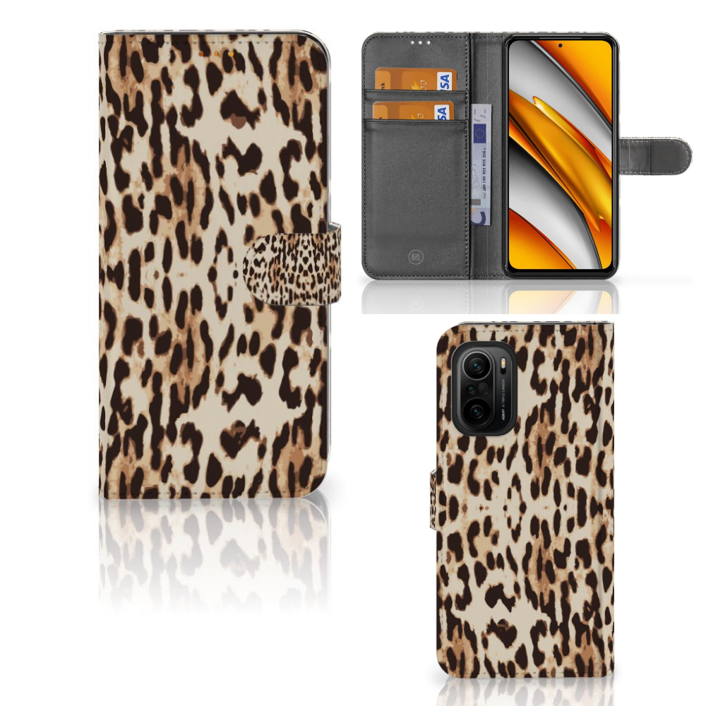 Poco F3 | Xiaomi Mi 11i Telefoonhoesje met Pasjes Leopard