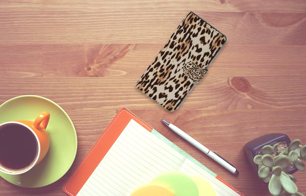 Xiaomi Mi Note 10 Lite Telefoonhoesje met Pasjes Leopard
