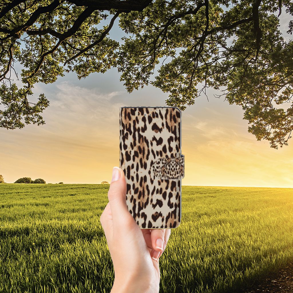 Huawei P20 Telefoonhoesje met Pasjes Leopard