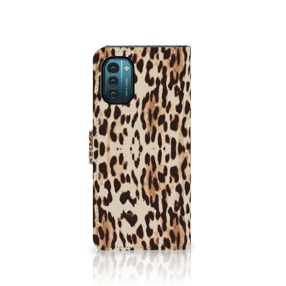 Nokia G11 | G21 Telefoonhoesje met Pasjes Leopard