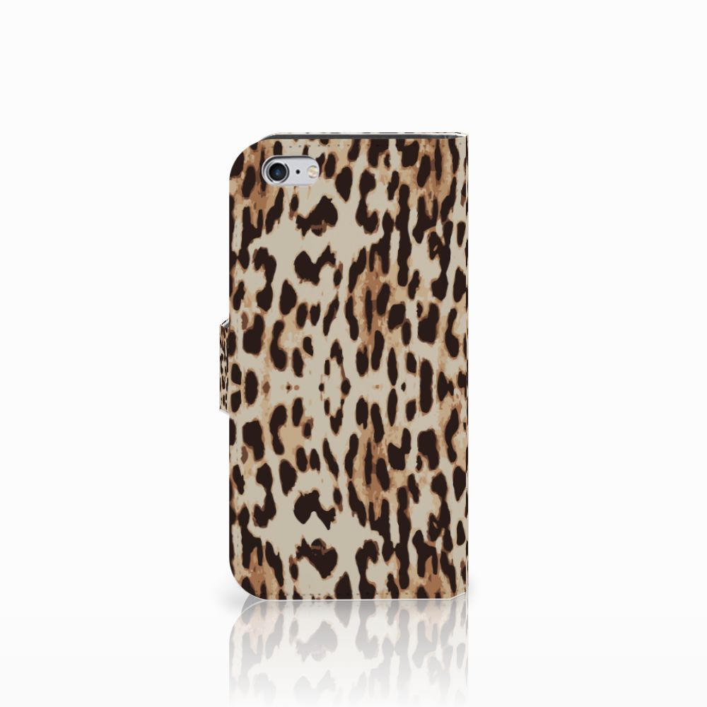 Apple iPhone 6 | 6s Telefoonhoesje met Pasjes Leopard