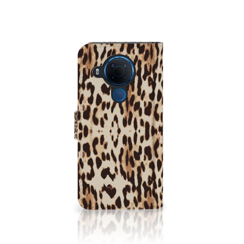 Nokia 5.4 Telefoonhoesje met Pasjes Leopard