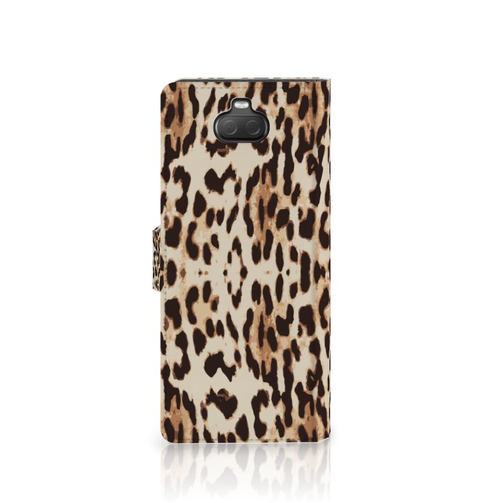 Sony Xperia 10 Telefoonhoesje met Pasjes Leopard