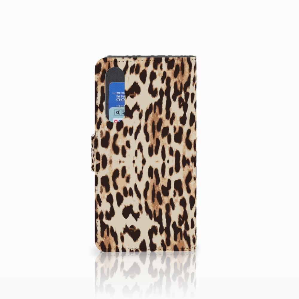 Huawei P30 Telefoonhoesje met Pasjes Leopard