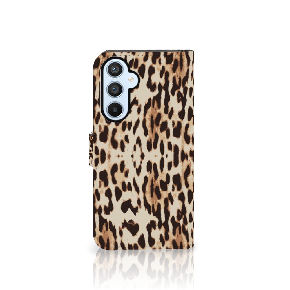 Samsung Galaxy A54 5G Telefoonhoesje met Pasjes Leopard