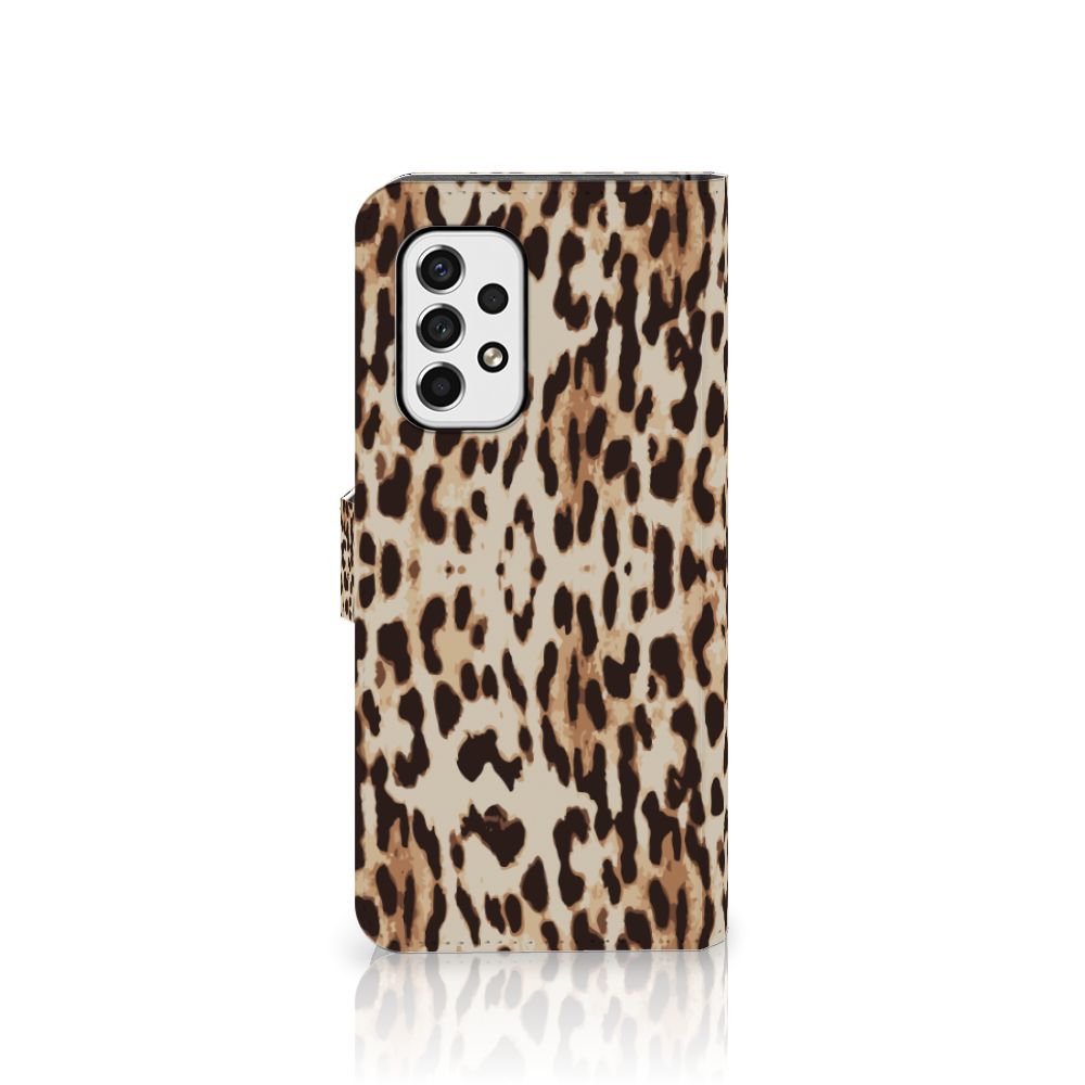 Samsung Galaxy A53 Telefoonhoesje met Pasjes Leopard
