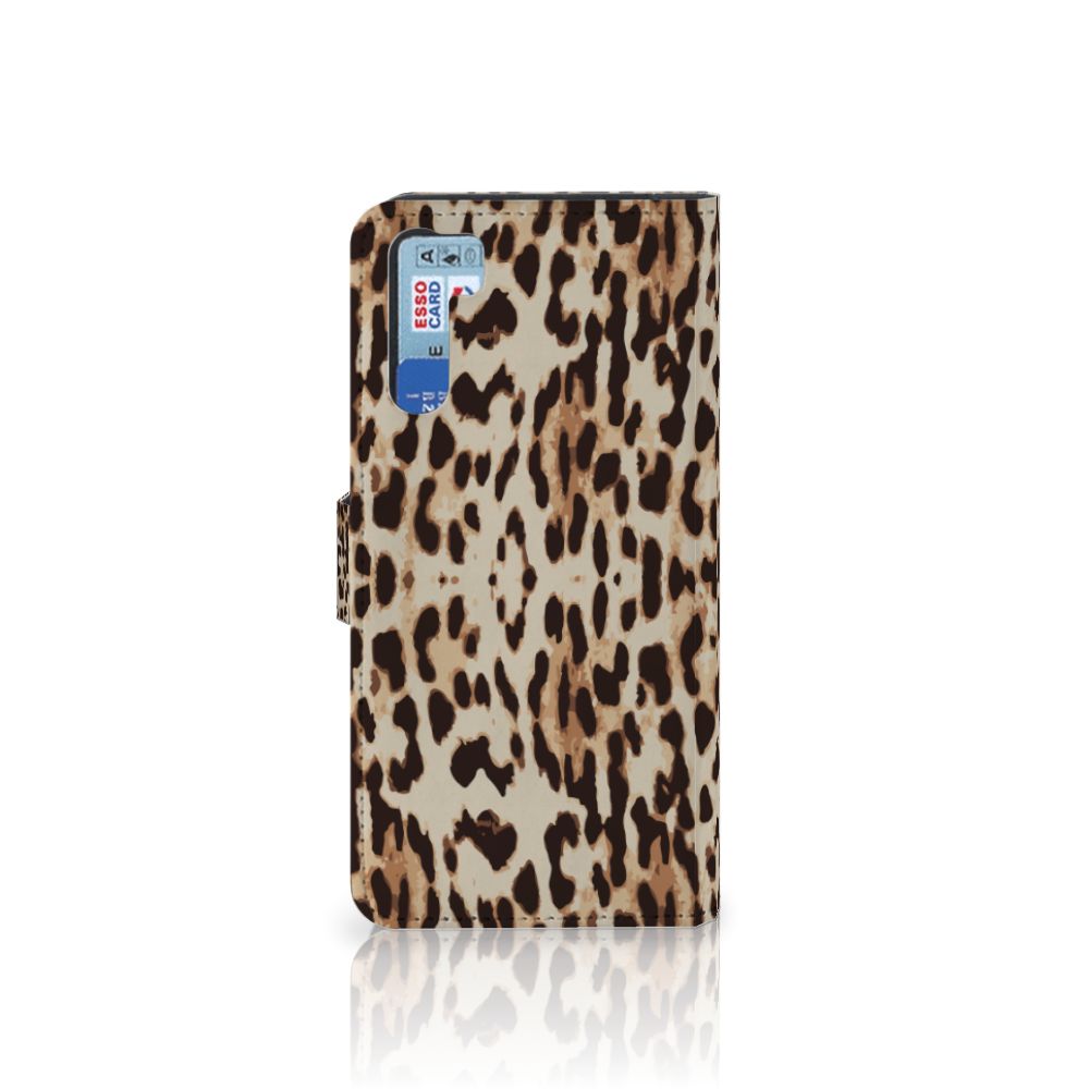 OPPO A91 | Reno3 Telefoonhoesje met Pasjes Leopard