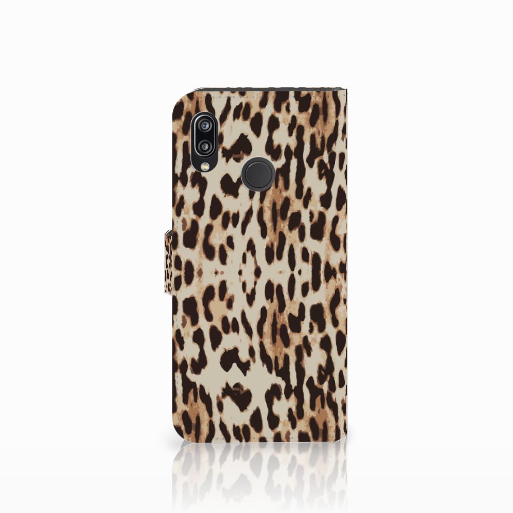 Huawei P20 Lite Telefoonhoesje met Pasjes Leopard