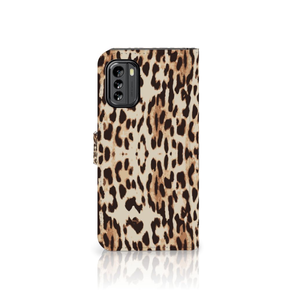 Nokia G60 Telefoonhoesje met Pasjes Leopard