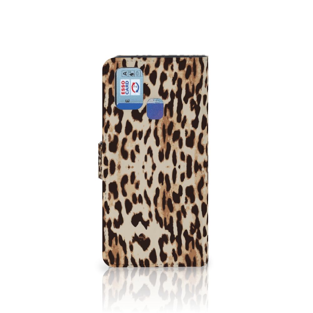 Samsung Galaxy M31 Telefoonhoesje met Pasjes Leopard