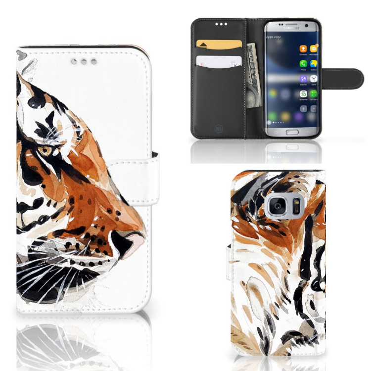 Hoesje Samsung Galaxy S7 Watercolor Tiger