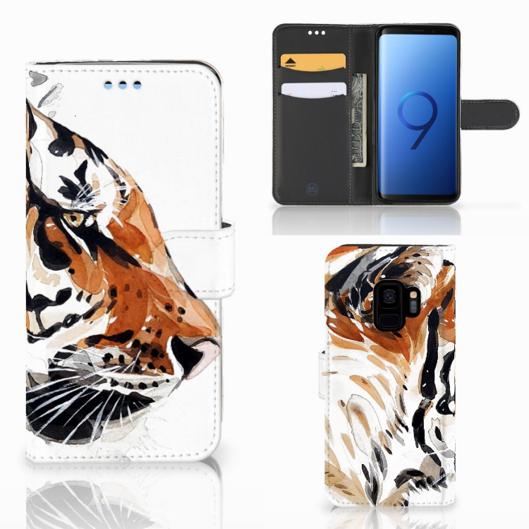 Hoesje Samsung Galaxy S9 Watercolor Tiger