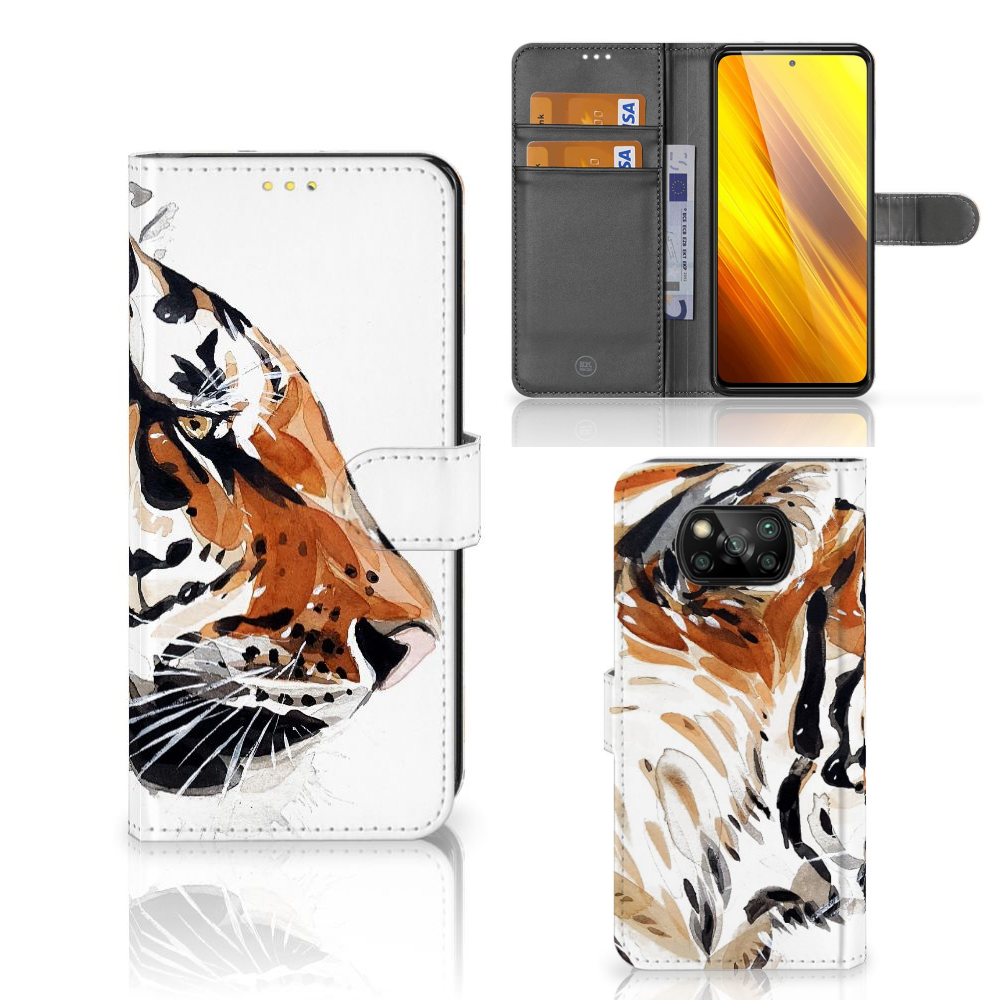 Hoesje Xiaomi Poco X3 | Poco X3 Pro Watercolor Tiger
