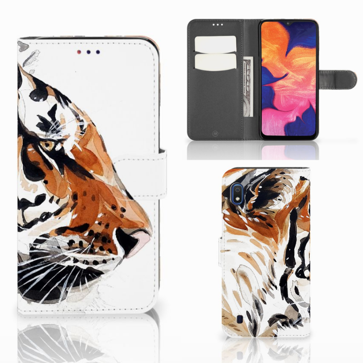 Hoesje Samsung Galaxy A10 Watercolor Tiger