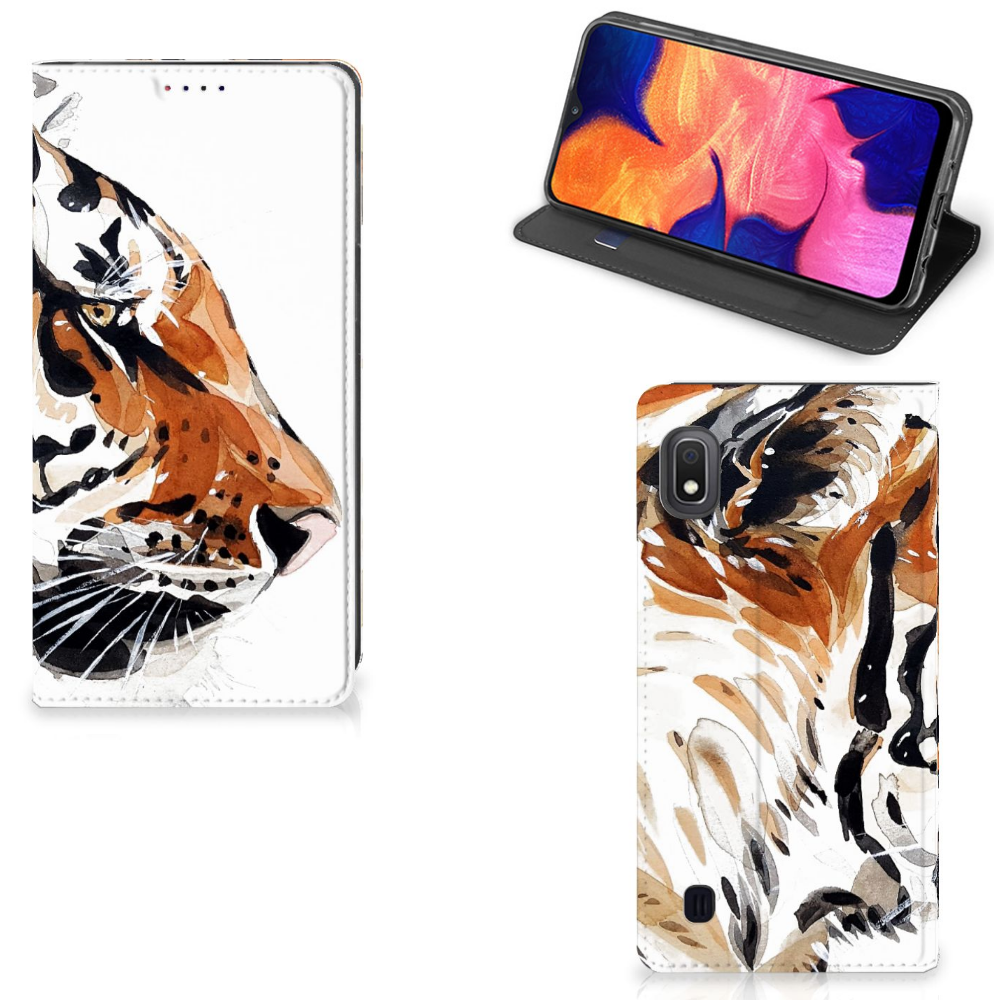Bookcase Samsung Galaxy A10 Watercolor Tiger