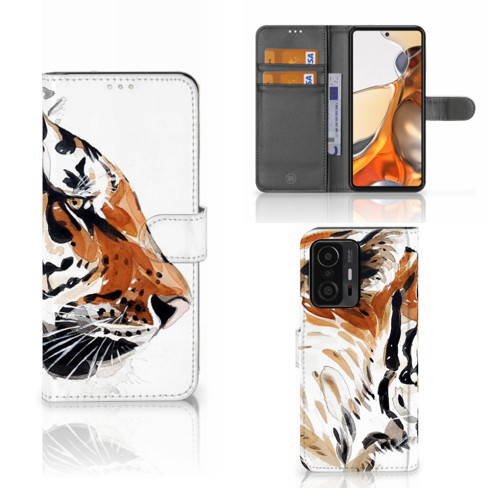 Hoesje Xiaomi 11T | 11T Pro Watercolor Tiger