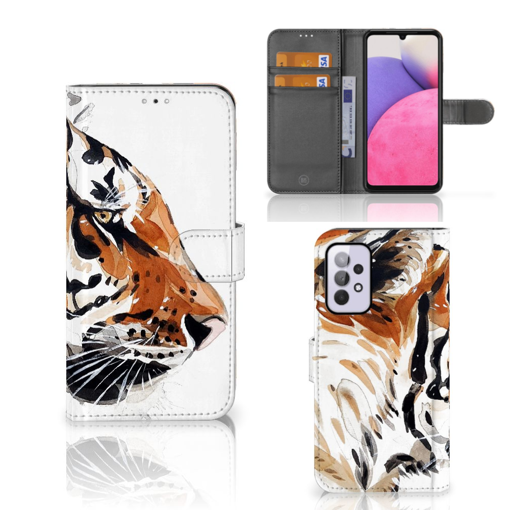 Hoesje Samsung Galaxy A33 5G Watercolor Tiger