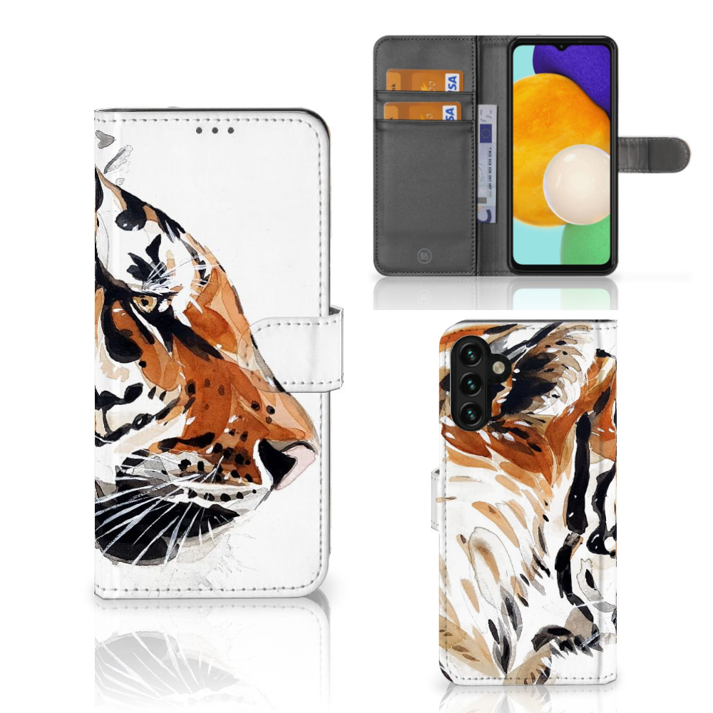 Hoesje Samsung Galaxy A04s | Samsung Galaxy A13 5G Watercolor Tiger